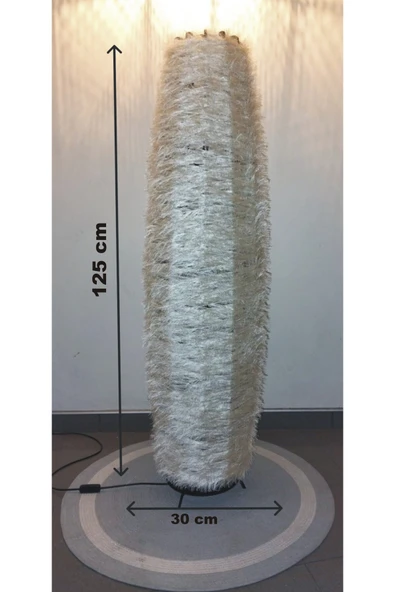 Bohem,Ahşap,Doğal El Yapımı Lambader 125*32 - 8