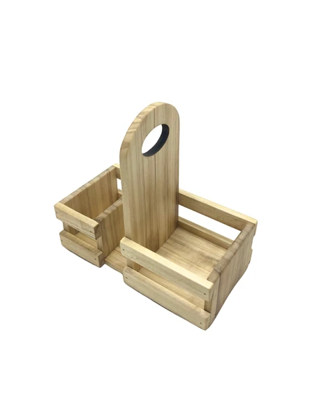 Ahşap Doğal Baharatlık Yağdanlık ve Peçetelik Takımı(SET)(KAVAK-IHLAMUR) Ahşap Rengi 1 SET - Resim 6