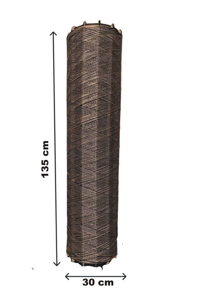 Bohem,Ahşap,Jüt,Hasır,Doğal Lambader 135*32 - 6