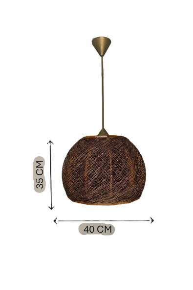 Bohem,Rustik,Modern,Doğal,El Yapımı Sarkıt Avize - 4
