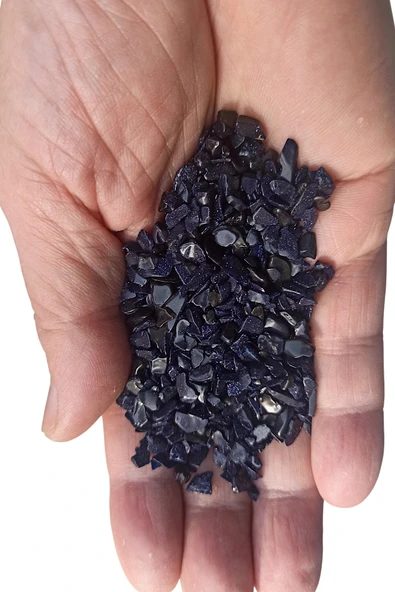 50 Gram Minik Lacivert Yıldız Taşı Kırıktaş Deliksiz Parçalar 331-2
