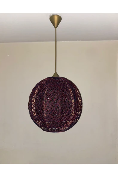 Bohem,Rustik,Modern,Jüt,Doğal,Hasır,El Yapımı Sarkıt Avize - 2