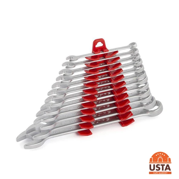 İzeltaş Kombine Anahtar Takımı Kısa Boy 12’li 8’den 22’ye kadar 0320002112 ürün görseli