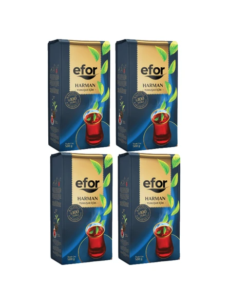 Efor Harman Siyah Çay 500 Gr X 4 Adet - 2
