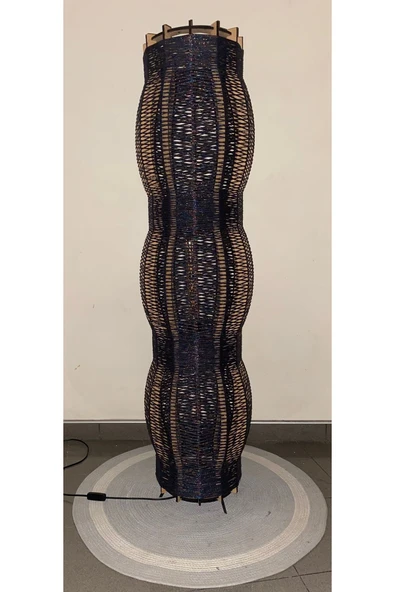 Bohem,Ahşap,Rustik,Modern,Doğal El YApımı Lambader 135*32 - 2