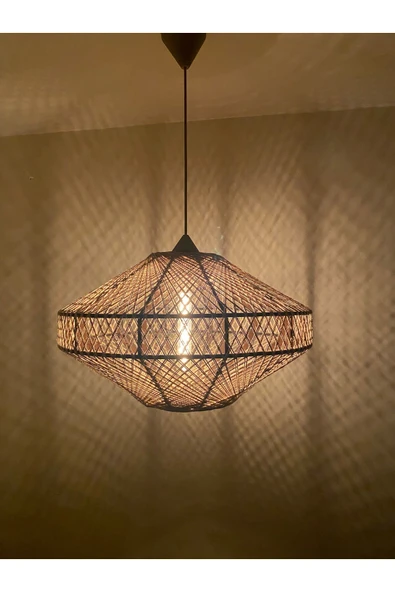 Bohem,Rustik,Modern,Jüt,Doğal,El Yapımı Sarkıt Avize - 3