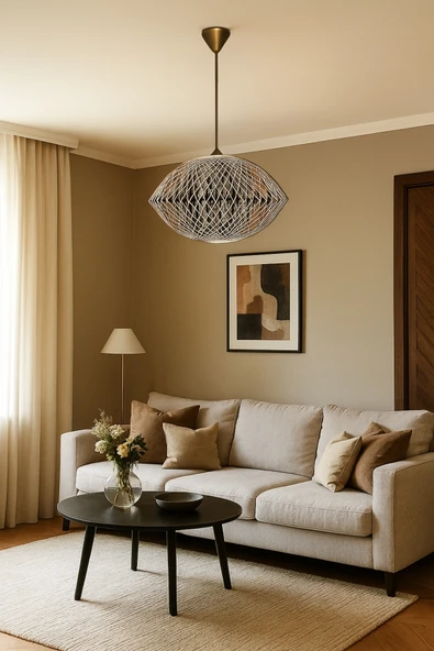 Bohem,Rustik,Modern,Jüt,Hasır,Doğal,El Yapımı Sarkıt Avize