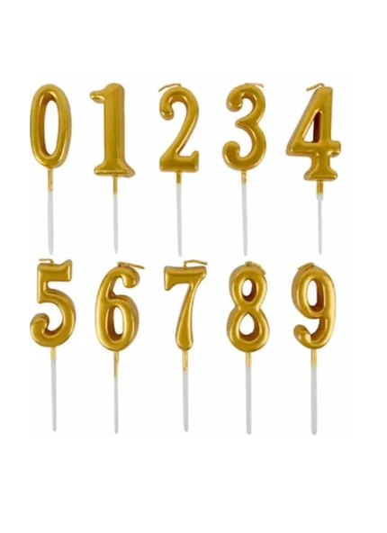 Yaş Günü Mumu 13 Cm Büyük Boy Rakam Doğum Günü Pasta Süsleme