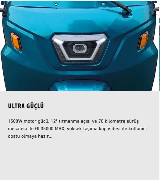 Kuba Gl35000 Elektrikli Pikap Kabinli Yeşil - 2