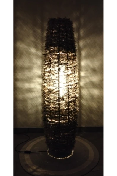 Bohem,Ahşap,Doğal El Yapımı Lambader 125*32 - 4