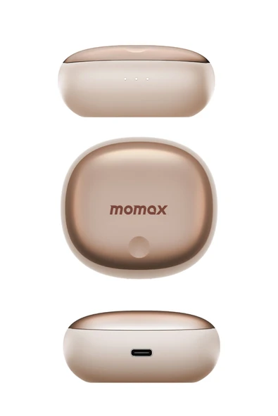 MOMAX BT13L2 1-VIBE LITE TRUE WIRELESS NOISE CANCELLING EARBUDS DESERT TİTANIUM - 4