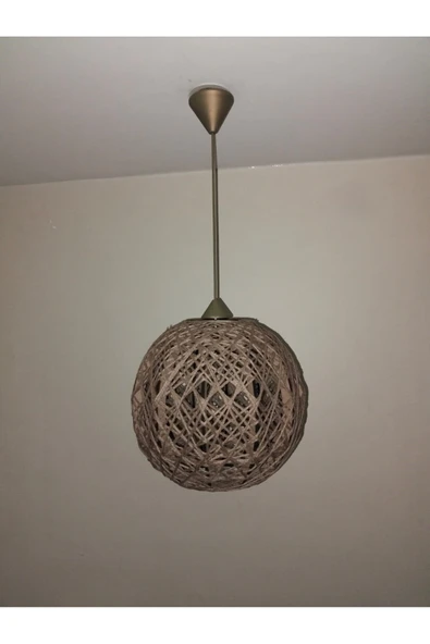 Bohem,Ahşap,Jüt,Hasır,Modern,Doğal Sarkıt Avize - 2