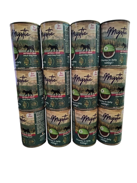 MYSTİC KÖPEK KONSERVE BİFTEKLİ 400 GR (12 ADET ) ürün görseli