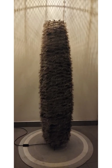 Bohem,Ahşap,Doğal El Yapımı Lambader 125*32 - 5