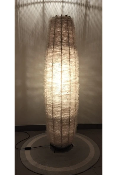 Bohem,Ahşap,Doğal El Yapımı Lambader 125*32 - 4