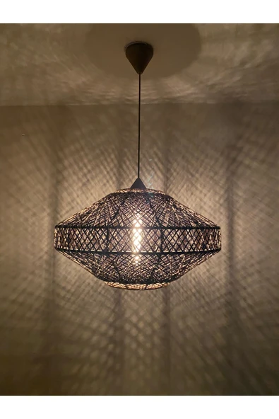 Bohem,Rustik,Modern,Jüt,Doğal,El Yapımı Sarkıt Avize - 3