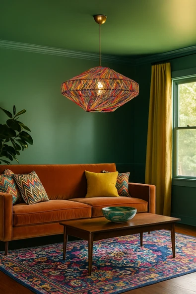 Bohem,Rustik,Modern,Simli,Doğal,El Yapımı Sarkıt Avize