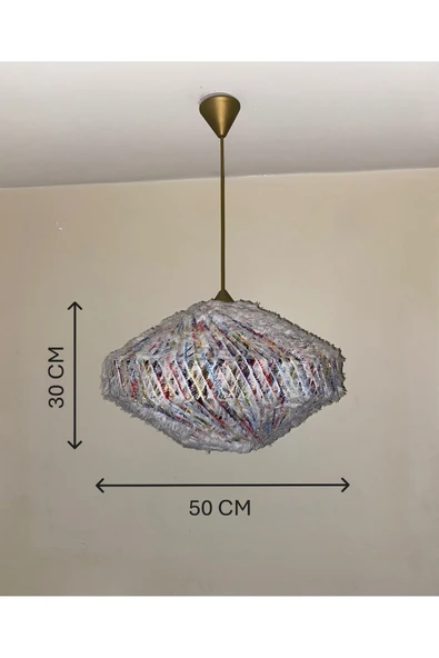 Bohem,Rustik,Modern,Simli,Doğal,El Yapımı Sarkıt Avize - 4