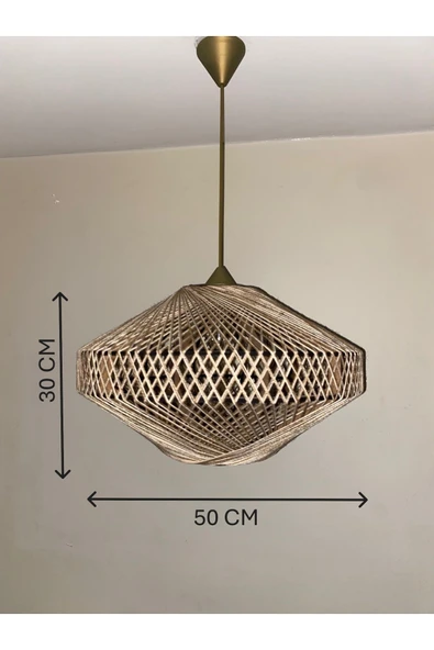 Bohem,Rustik,Modern,Jüt,Doğal,El Yapımı Sarkıt Avize - 8