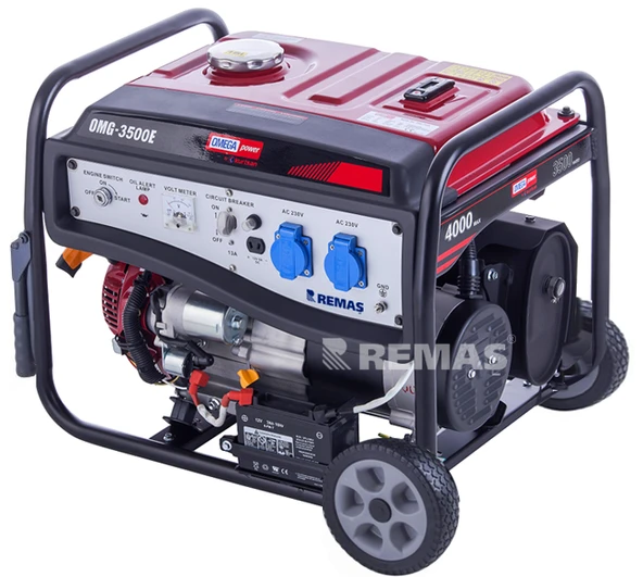 Omega OMG 3500 E Monofaze Marşlı 3.5 kVA Benzinli Jeneratör ürün görseli
