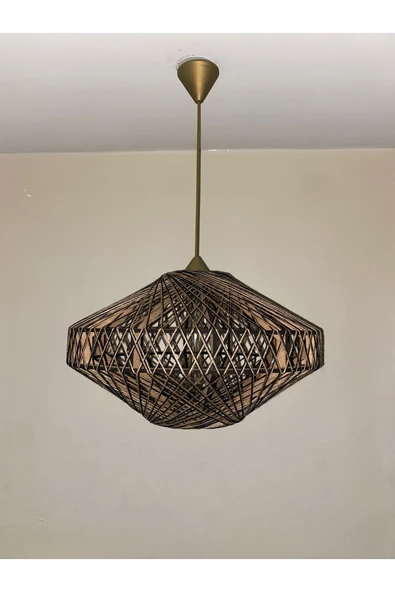 Bohem,Rustik,Modern,Jüt,Doğal,El Yapımı Sarkıt Avize - 2