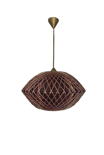 Bohem,Rustik,Modern,Hasır,Jüt,Doğal,El Yapımı Sarkıt Avize - 2