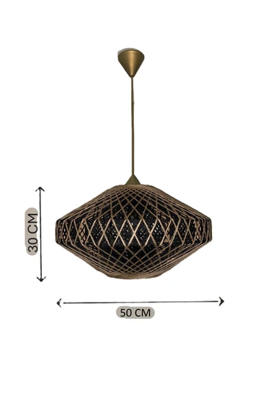 Bohem,Rustik,Modern,Jüt,Doğal,El Yapımı Sarkıt Avize - 5