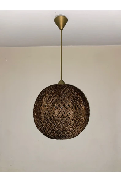 Bohem,Ahşap,Jüt,Hasır,Modern,Doğal Sarkıt Avize - 2