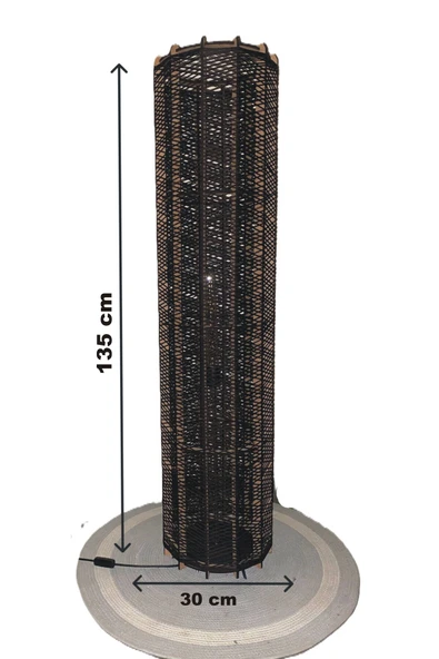 Bohem,Ahşap,Rustik,Modern,Doğal El Yapımı Lambader 135*32 - 7