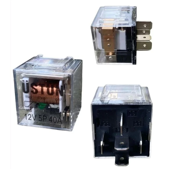 NETODAK ROLE ŞEFFAF LEDLI 12V 5 PIN CIFT VR4520 - Resim 2