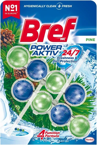 Bref WC Power Aktiv Çam Kokulu 2'li Klozet Temizleme Topları, 1 x 2 Adet, Çam 2, İkili ürün görseli 1