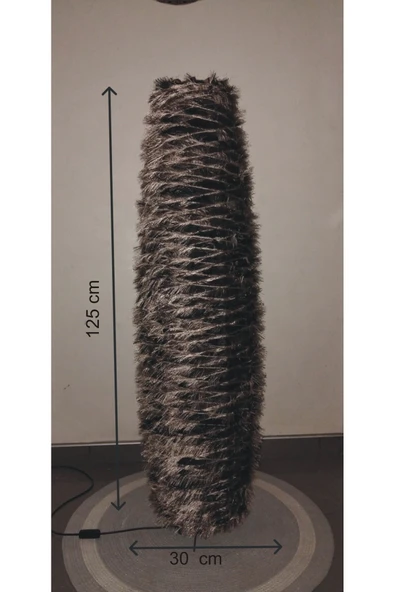 Bohem,Ahşap,Doğal El Yapımı Lambader 125*32 - 8