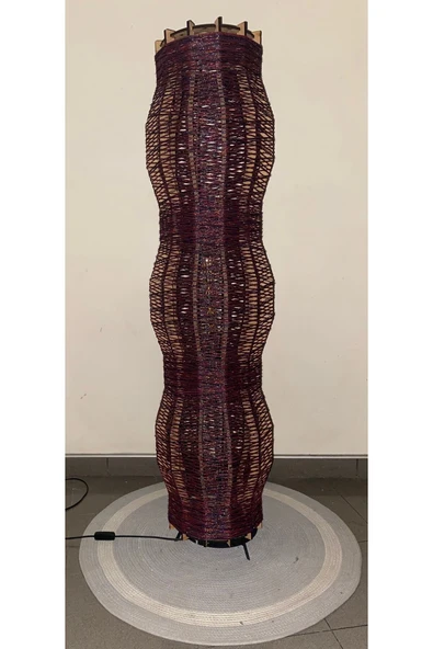 Bohem,Ahşap,Rustik,Modern,Doğal El YApımı Lambader 135*32 - 2