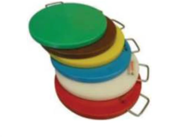 Pimak Paslanmaz Saplı Polietilen Et Kesim Levhası 30 (cm) Çap x 2 (Et Kütüğü) ürün görseli