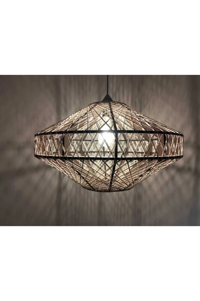 Bohem,Rustik,Modern,Jüt,Doğal,El Yapımı Sarkıt Avize - 4