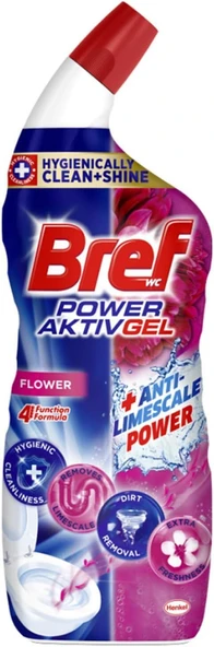 Bref WC Power Aktiv Jel Çiçek Kokulu Tuvalet Temizleyici 1 x 700 ml , Jel Çiçek 700 ml ürün görseli