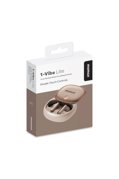 MOMAX BT13L2 1-VIBE LITE TRUE WIRELESS NOISE CANCELLING EARBUDS DESERT TİTANIUM - 8
