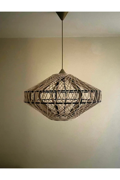 Bohem,Rustik,Modern,Jüt,Doğal,El Yapımı Sarkıt Avize - 3