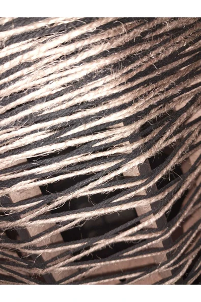 Bohem,Ahşap,Jüt,Hasır,Doğal Lambader 125*32 - 8