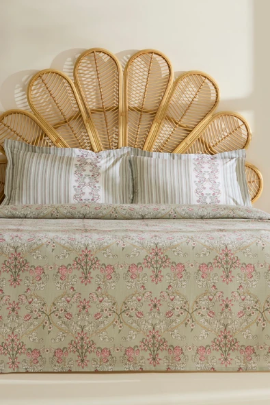 Empres %100 Pamuk Tek Kişilik Pike Takımı Adaçayı ürün görseli