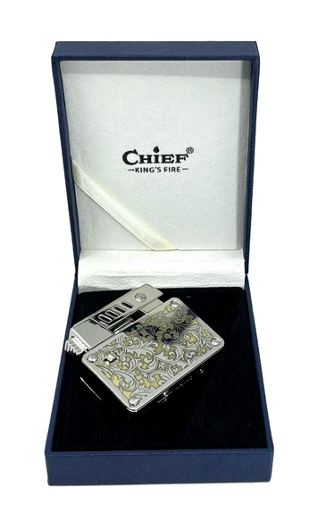 Chief King's Fire İbelo Model Ornamental Desenli Lüks Çakmak - Resim 5