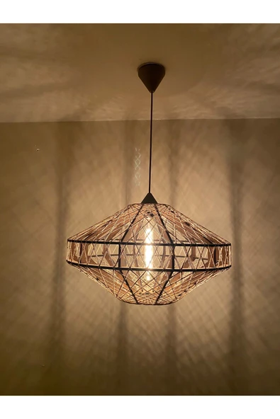 Bohem,Rustik,Modern,Jüt,Doğal,El Yapımı Sarkıt Avize - 4