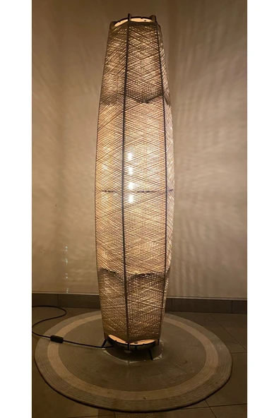 Bohem,Ahşap,,Modern,Rustik,Doğal El Yapımı Lambader 125*32 - 2