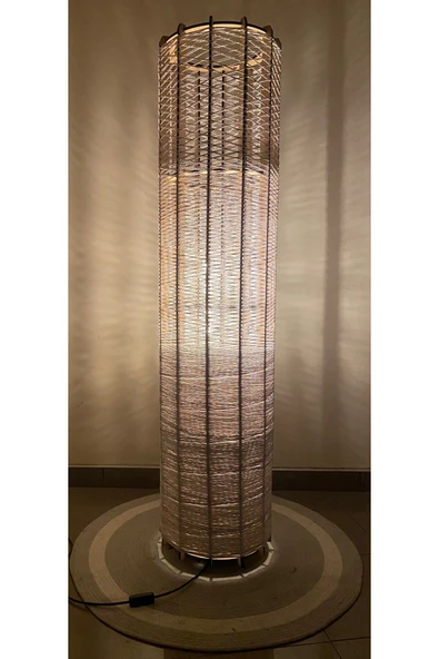 Bohem,Ahşap,Modern,Rustik,İskandinav,Doğal El Yapımı Lambader 135*32 - 2