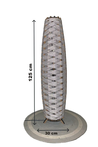 Bohem,Ahşap,Rustik,Modern,Doğal El Yapımı Lambader 125*32 - 7