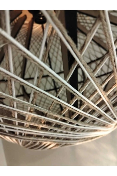 Bohem,Rustik,Modern,Jüt,Doğal,El Yapımı Sarkıt Avize - 5