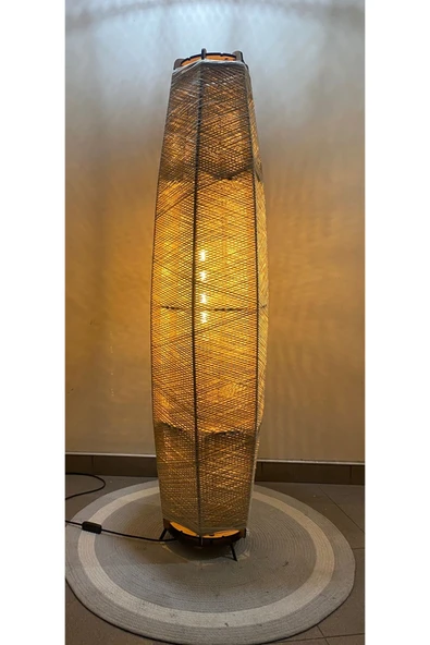 Bohem,Ahşap,,Modern,Rustik,Doğal El Yapımı Lambader 125*32 - 4