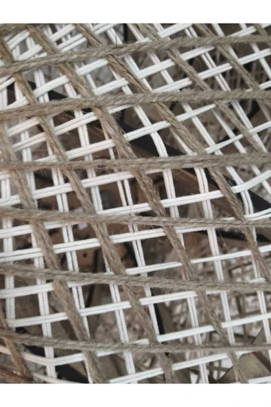 Bohem,Rustik,Modern,Hasır,Jüt,Doğal,El Yapımı Sarkıt Avize - 4