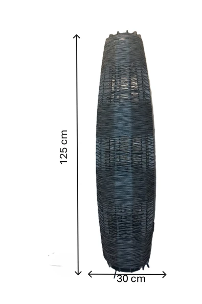 Bohem,Ahşap,Jüt,Hasır,Doğal Lambader 125*32 - 7