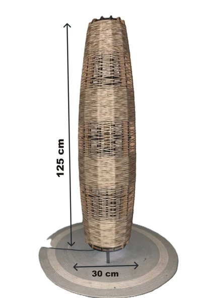Bohem,Ahşap,Jüt,Hasır,Doğal Lambader 125*32 - 7